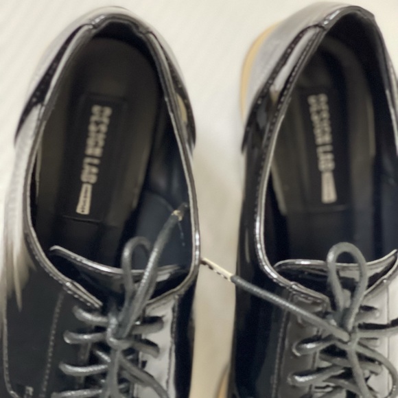 SOLD 😃 DESIGN LAB Black Patent Leather Platform Shoes Sz 7 - Picture 13 of 16